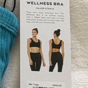 ALO Yoga Major Staple Bra, Color: Blue Splash, Medium